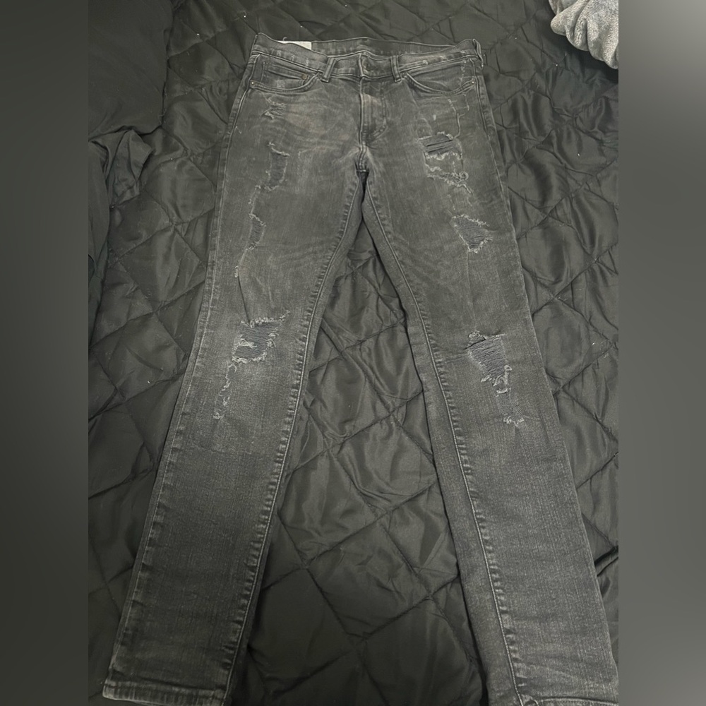 Men’s Hollister coupe moulante ripped jeans